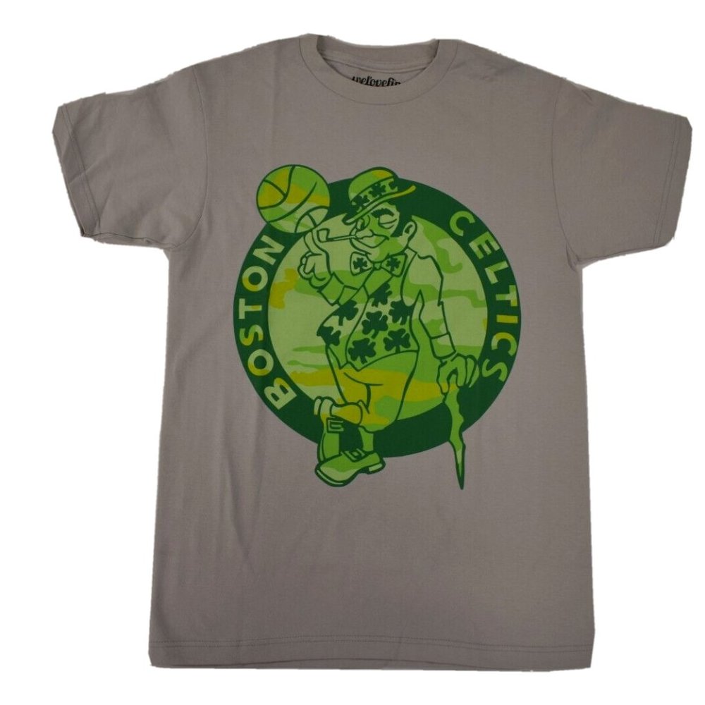 WeLoveFine x NBA Hardwood Classics Mens Boston Celtics Leprechaun Shirt New S